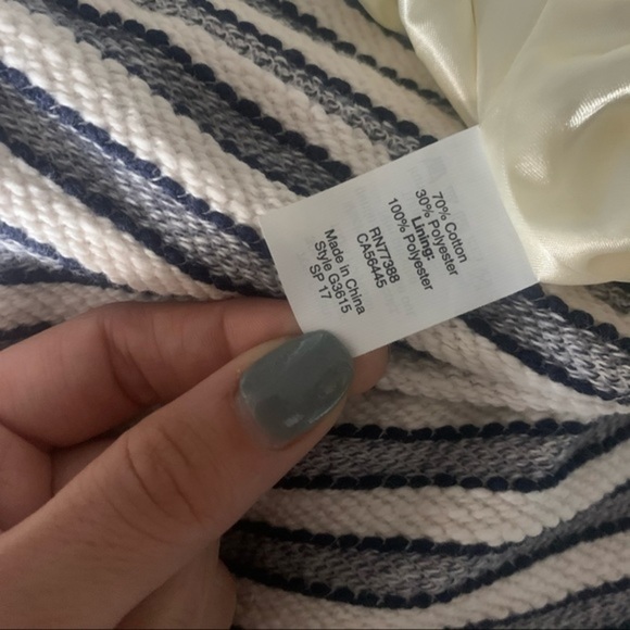 J.Crew Striped Terry Embroidered Pencil Skirt - Picture 3 of 11